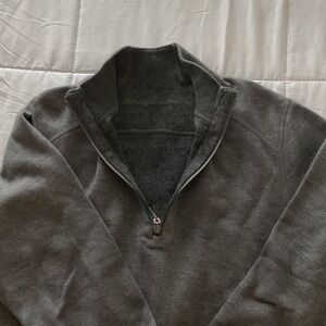 Tommy Bahama Charcoal Gray Half-Zip Knit Pullover